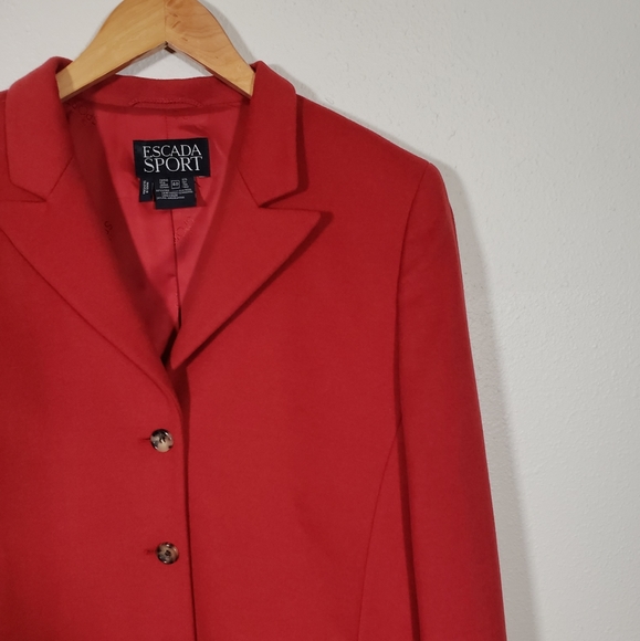 Vintage Escada Angora Wool Blazer - Picture 2 of 9